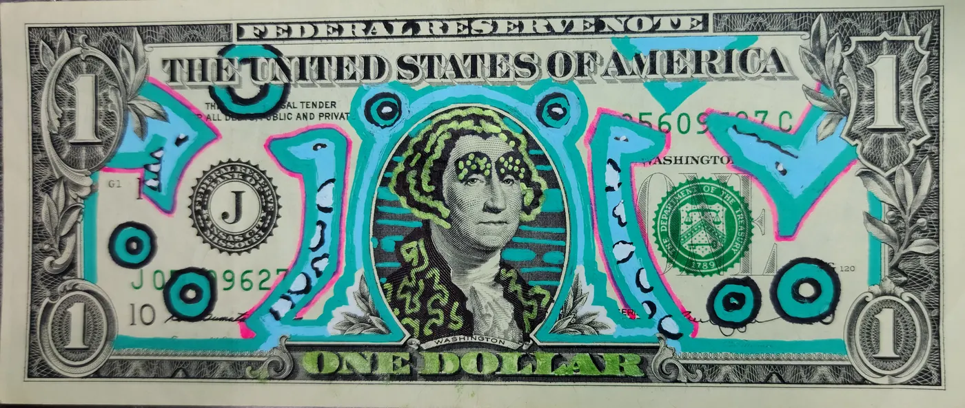 Dollar Bill Art #196
