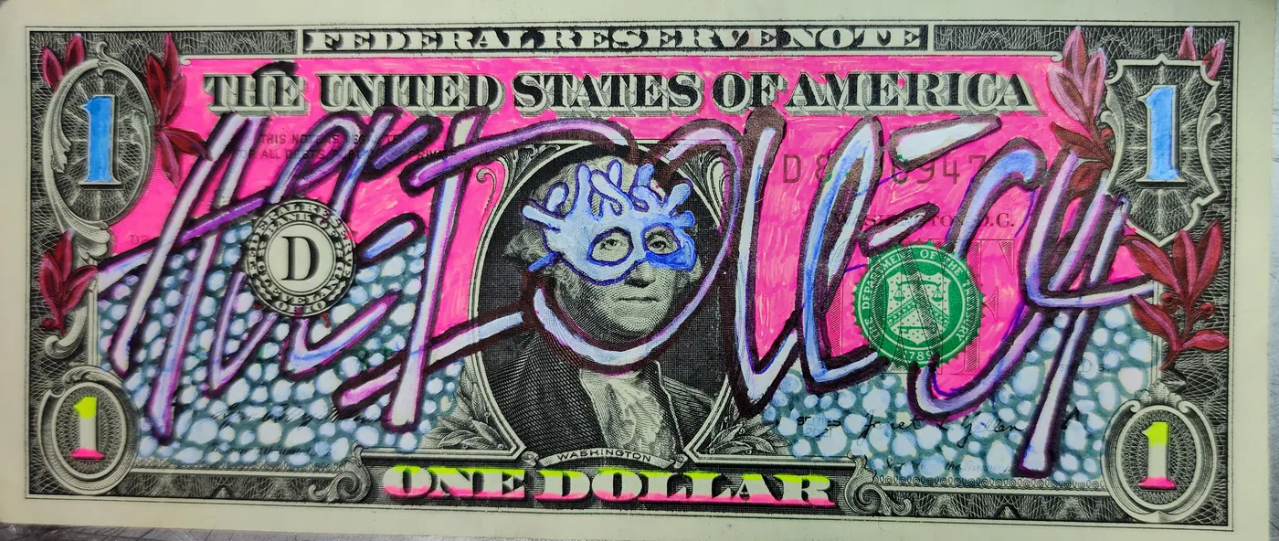 Dollar Bill Art #198