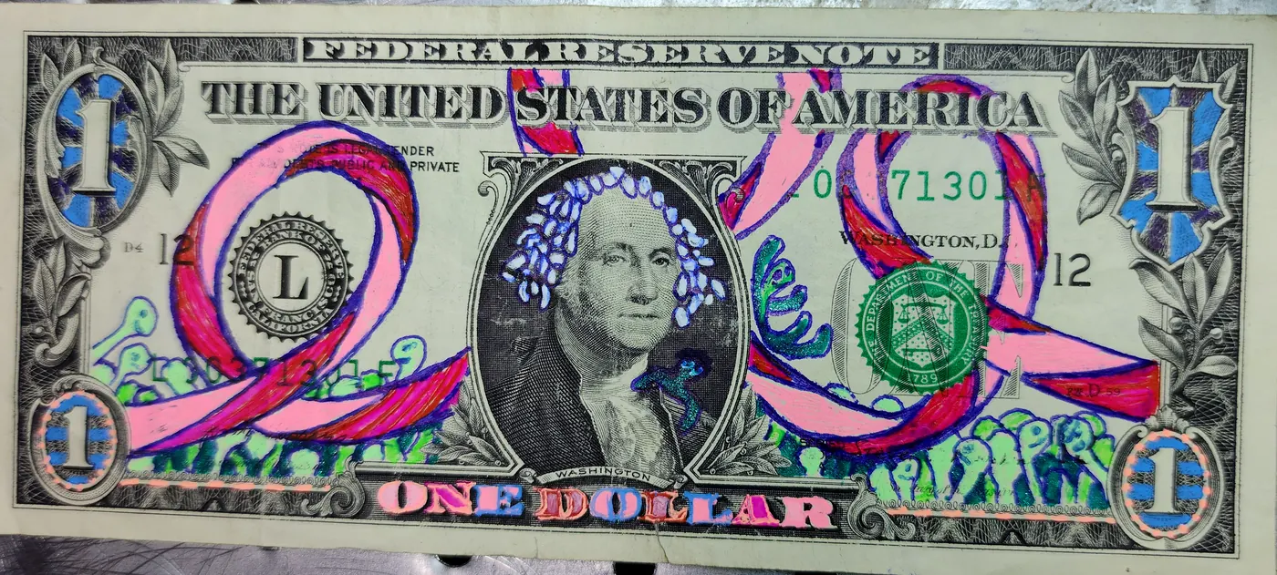 Dollar Bill Art #199