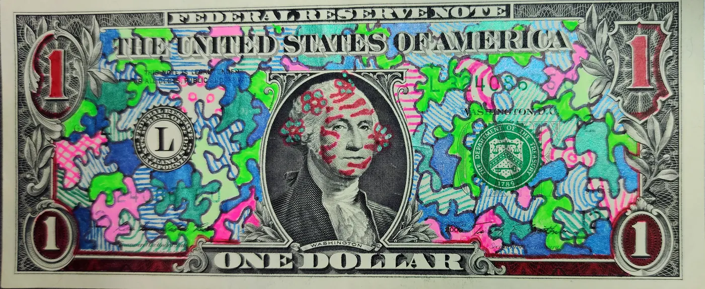 Dollar Bill Art #201