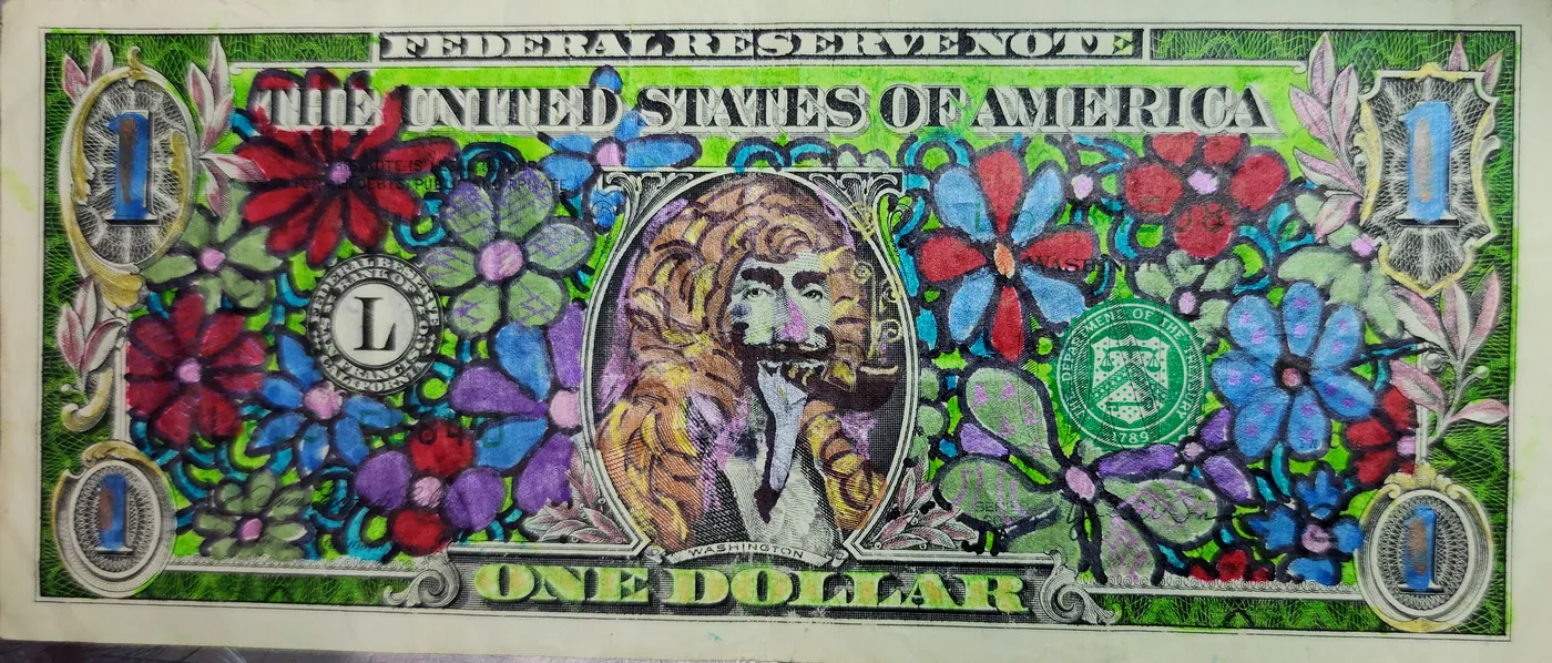 Dollar Bill Art #206