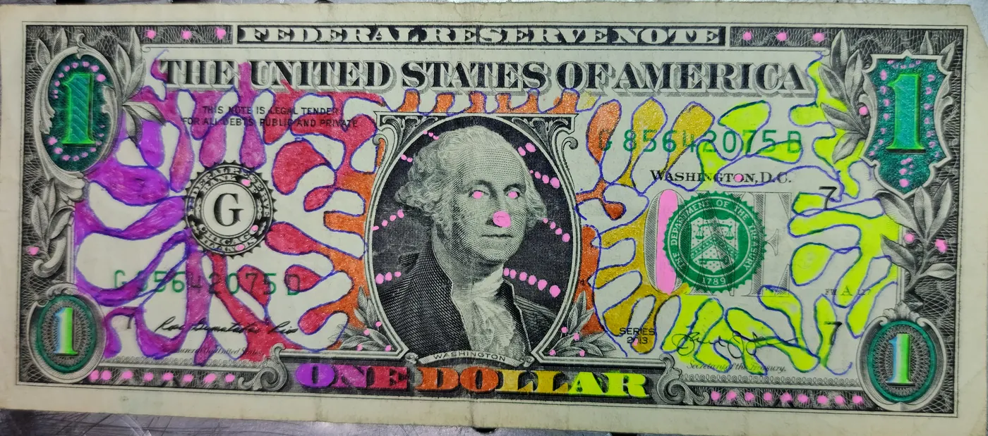 Dollar Bill Art #207