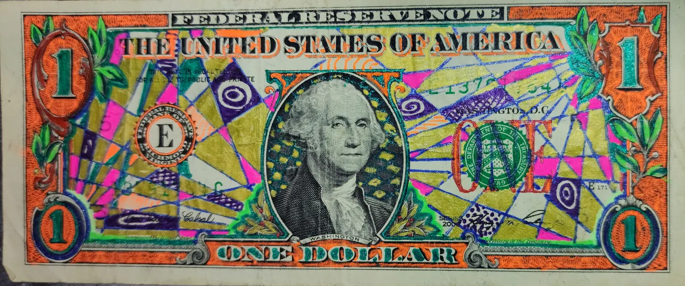 Dollar Bill Art #209