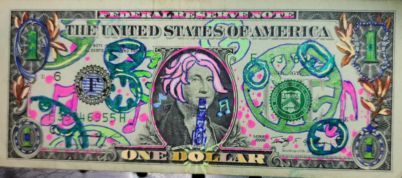 Dollar Bill Art #210