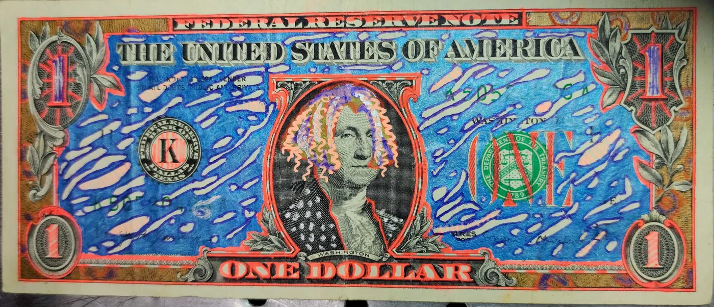 Dollar Bill Art #212