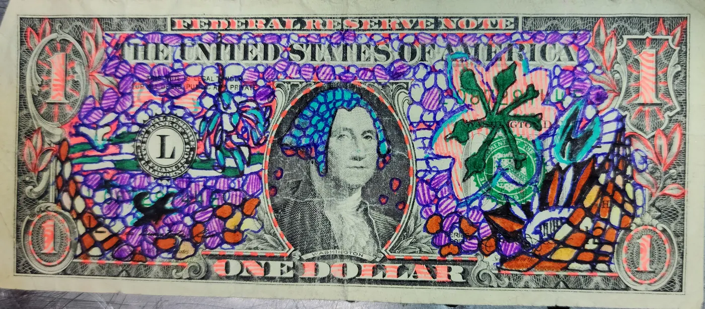 Dollar Bill Art #217