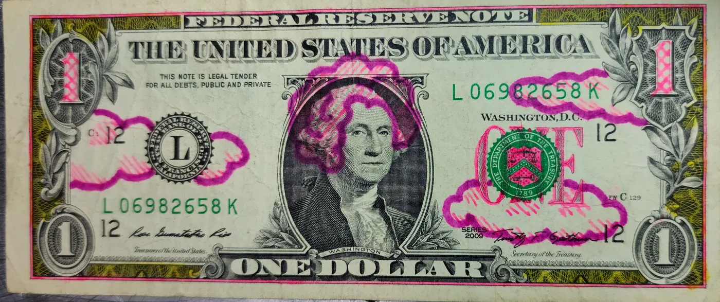 Dollar Bill Art #219