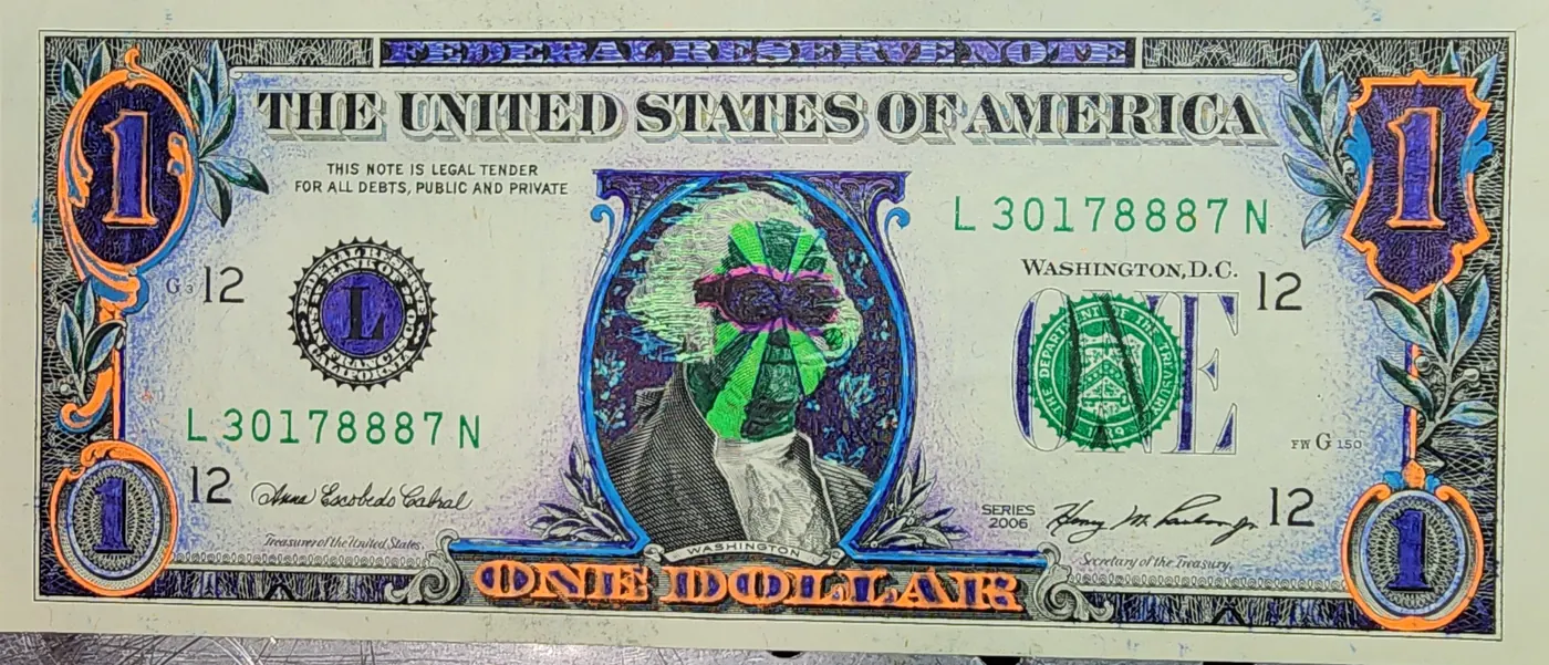 Dollar Bill Art #223