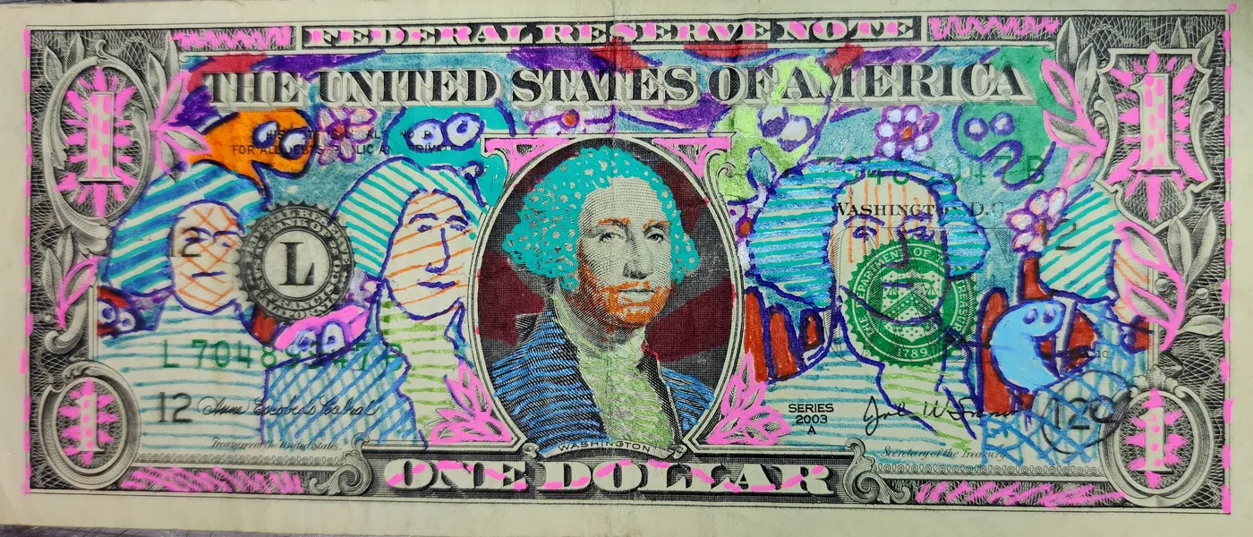 Dollar Bill Art #224
