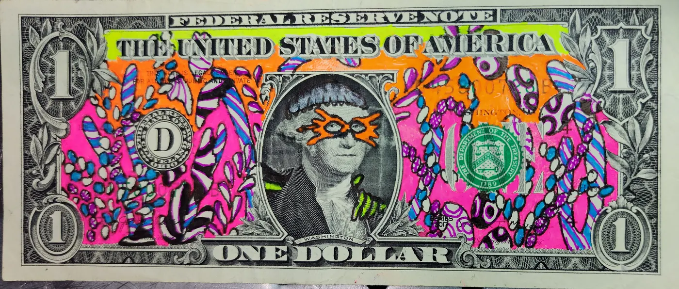 Dollar Bill Art #228