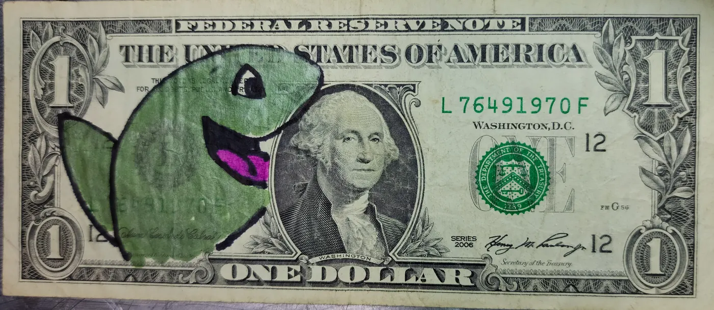 Dollar Bill Art #229