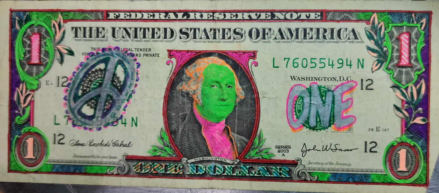 Dollar Bill Art #231