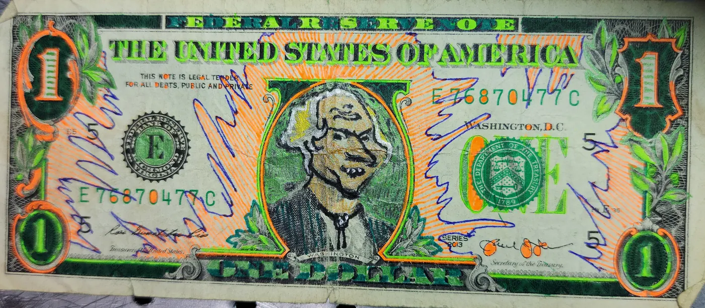Dollar Bill Art #235