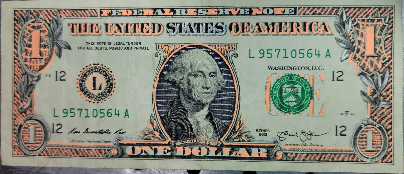 Dollar Bill Art #236