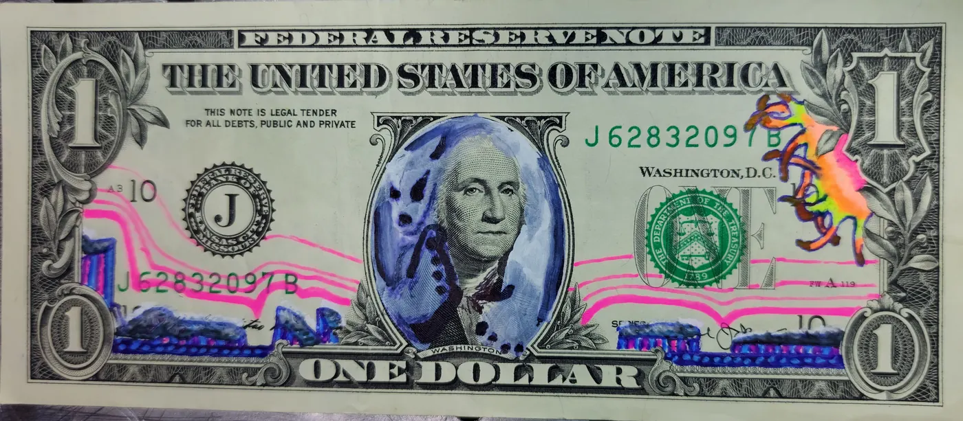 Dollar Bill Art #239