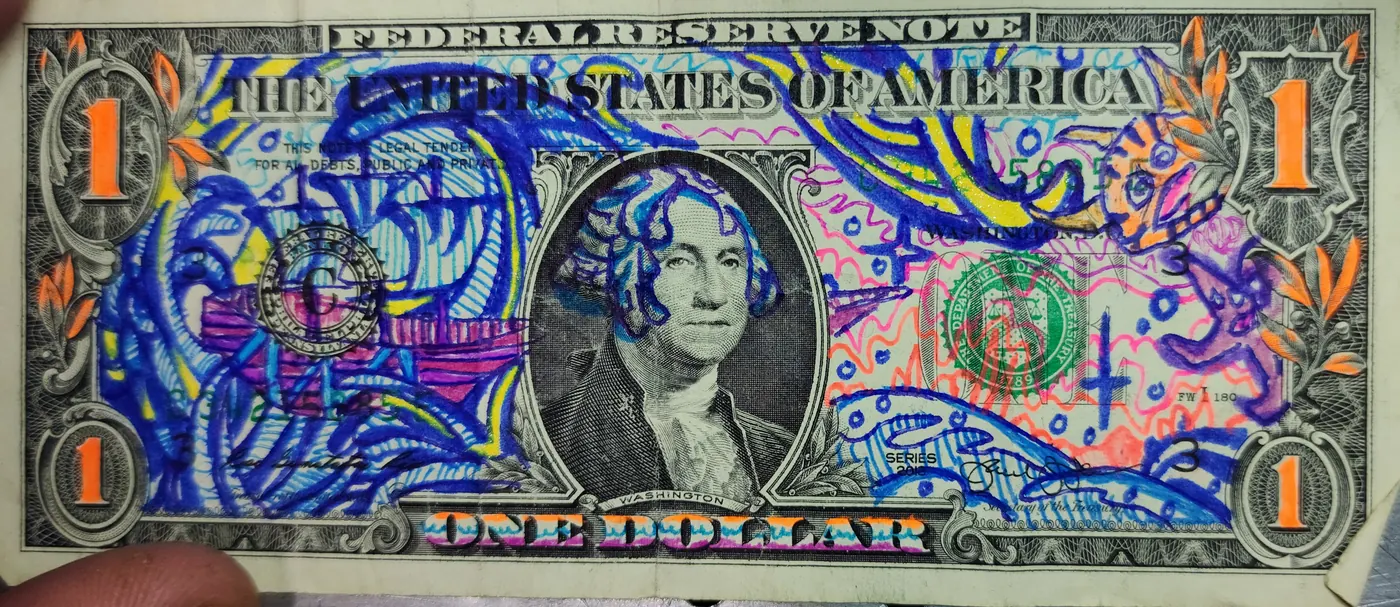 Dollar Bill Art #240