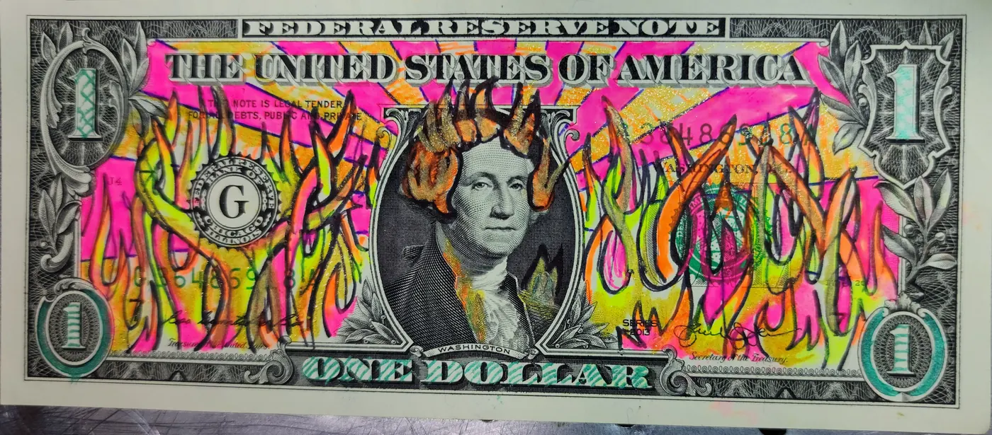 Dollar Bill Art #243