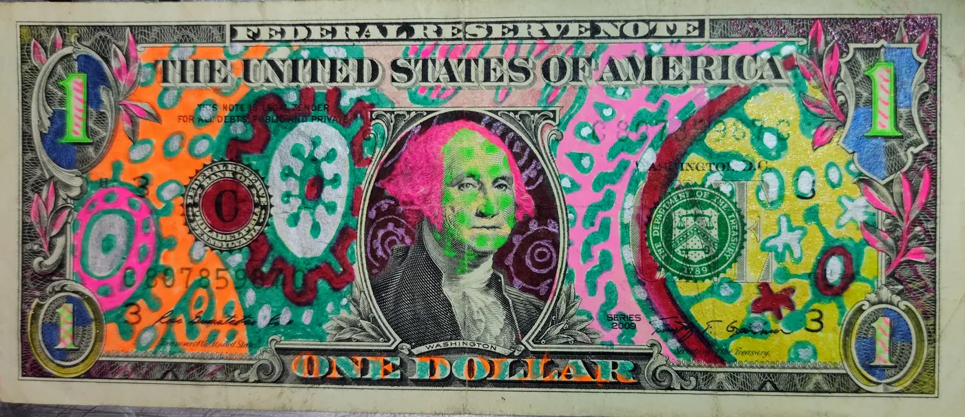 Dollar Bill Art #245
