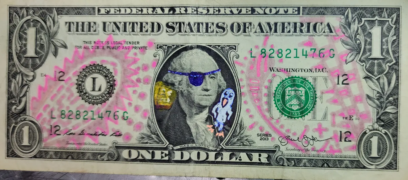 Dollar Bill Art #247
