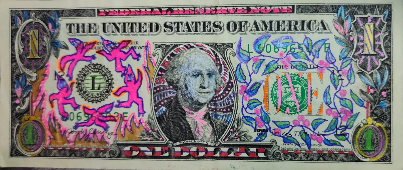 Dollar Bill Art #248