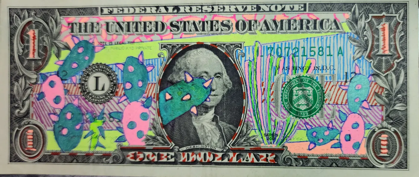 Dollar Bill Art #249