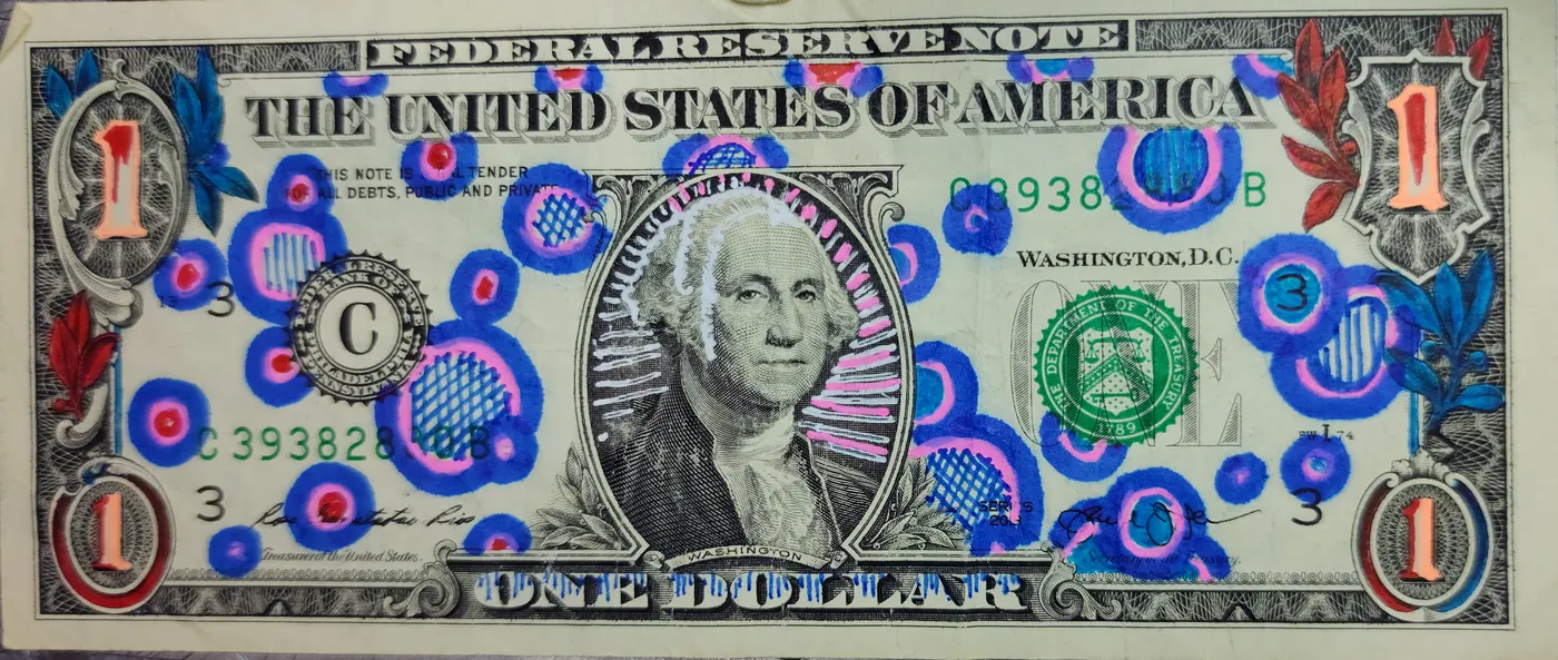 Dollar Bill Art #255