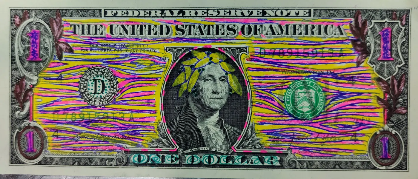 Dollar Bill Art #257