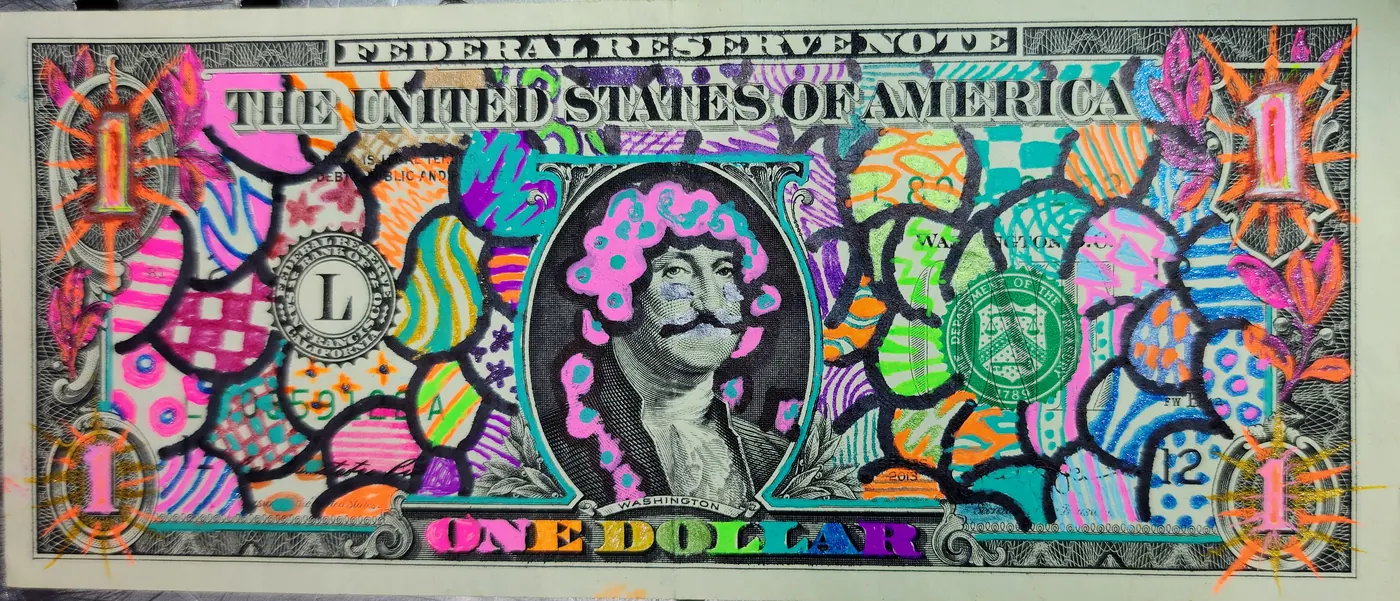 Dollar Bill Art #268