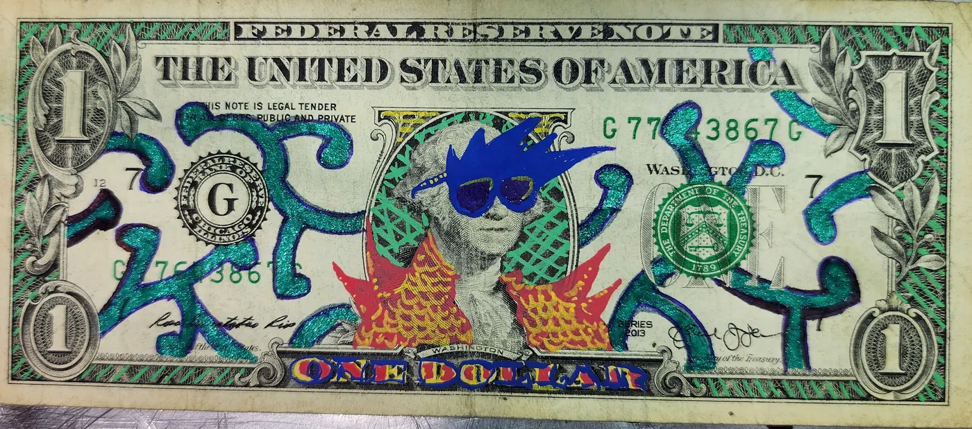 Dollar Bill Art #280