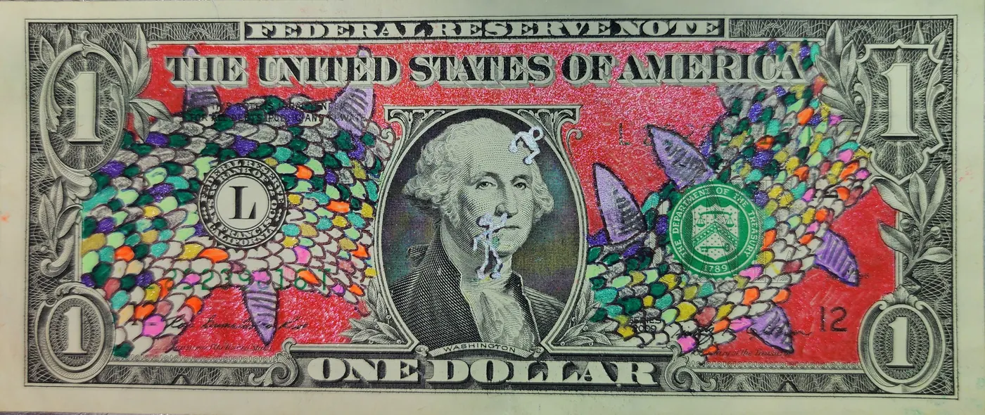 Dollar Bill Art #281