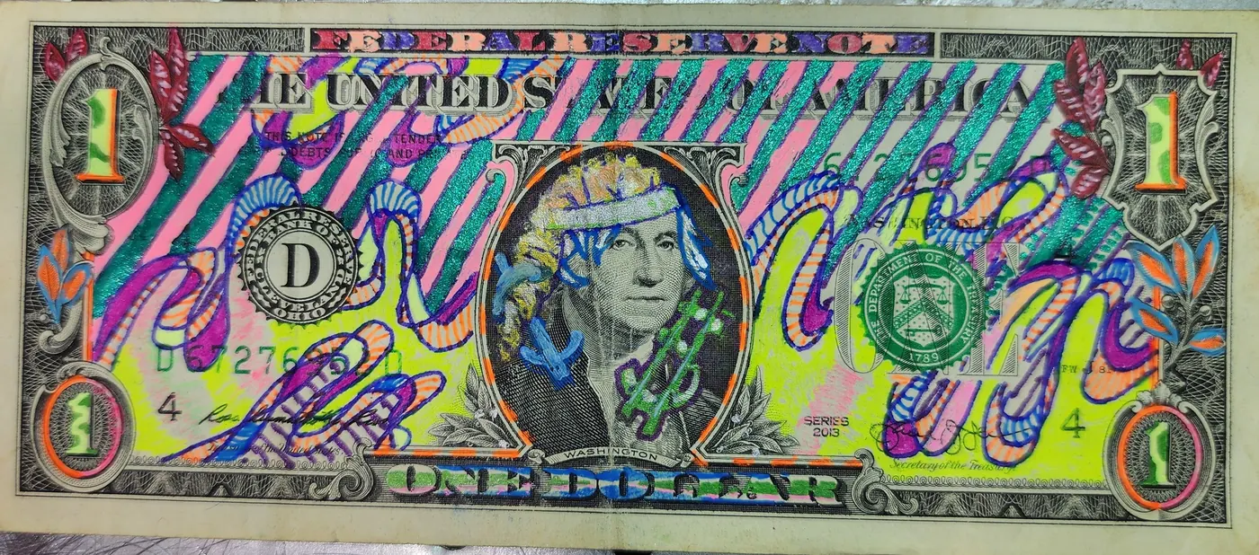 Dollar Bill Art #282