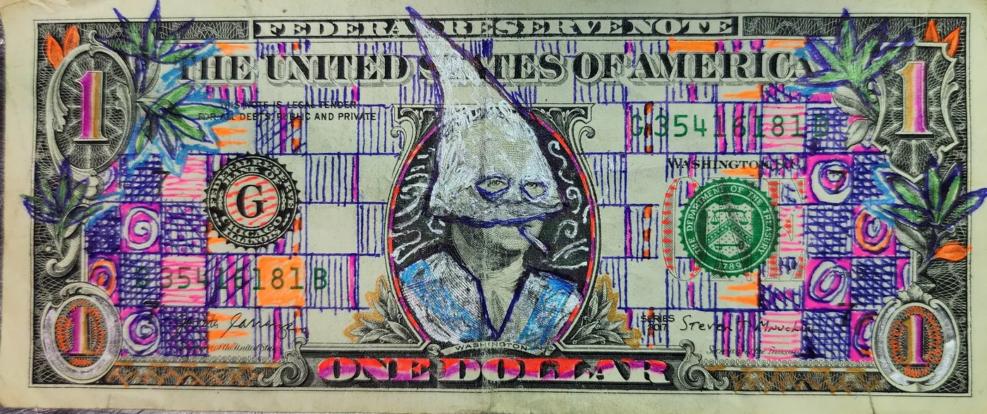 Dollar Bill Art #283