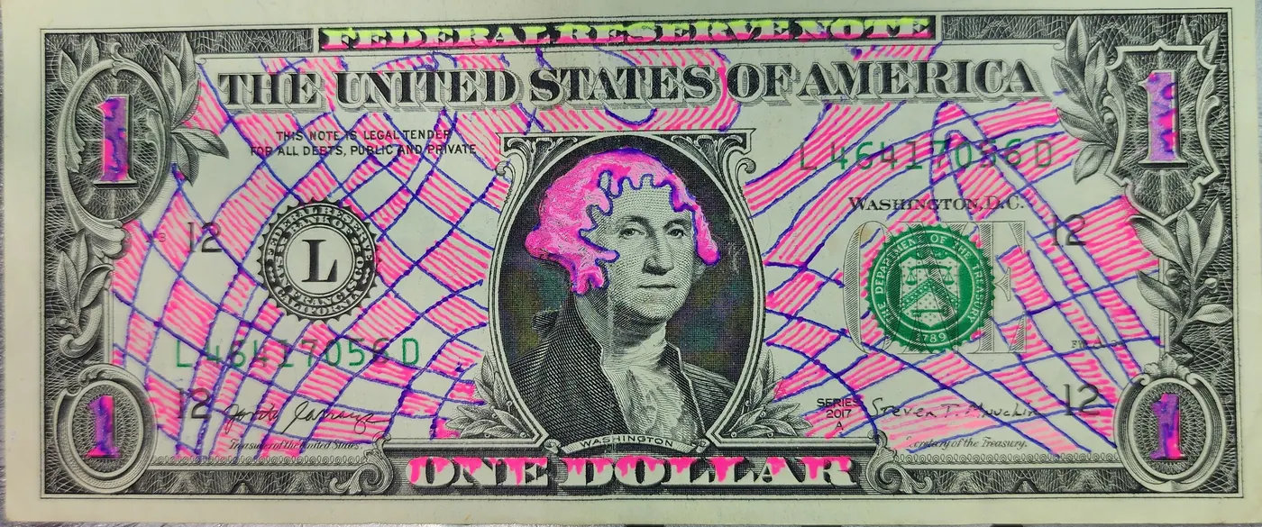 Dollar Bill Art #284