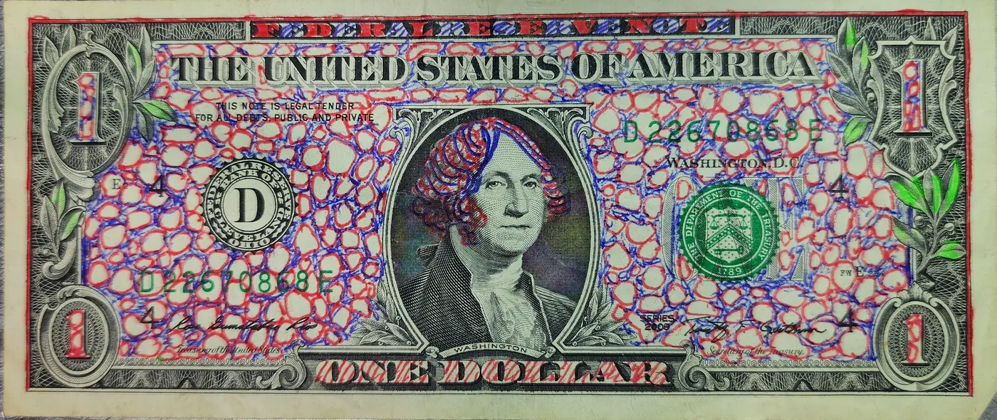 Dollar Bill Art #285