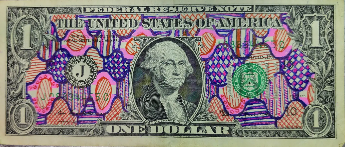 Dollar Bill Art #291