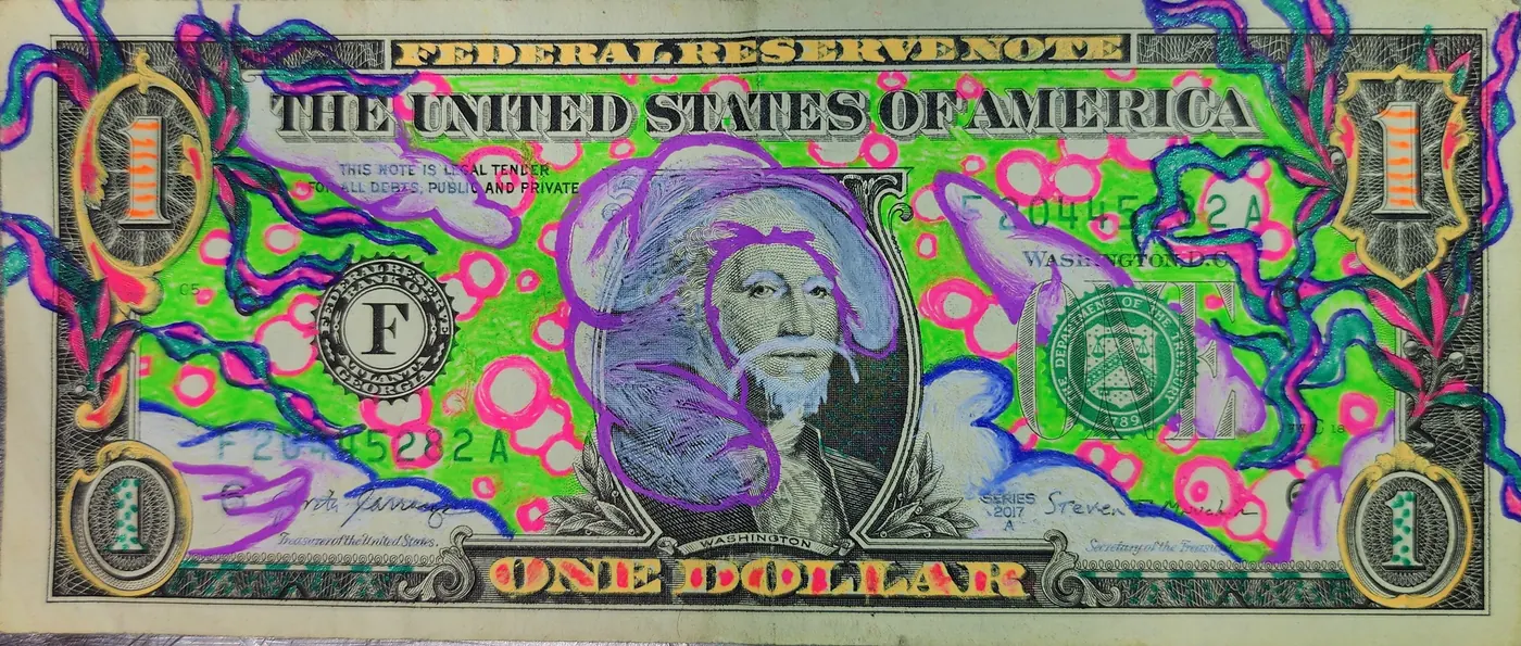 Dollar Bill Art #295