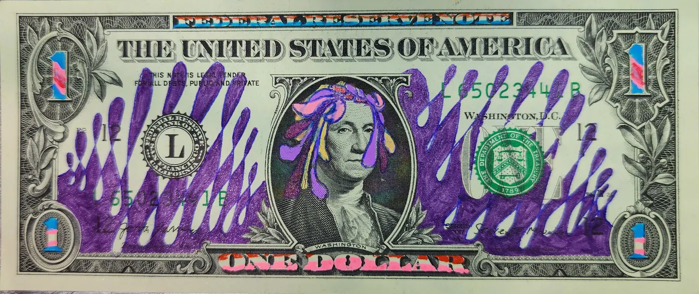 Dollar Bill Art #296