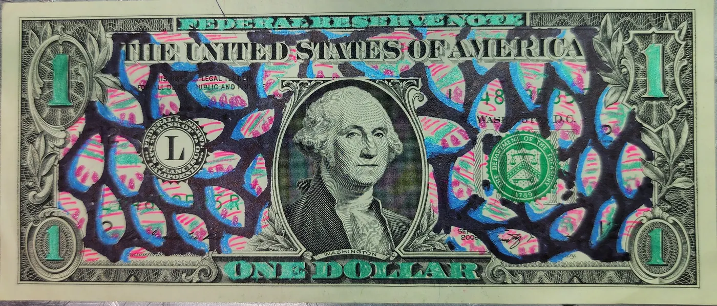 Dollar Bill Art #299