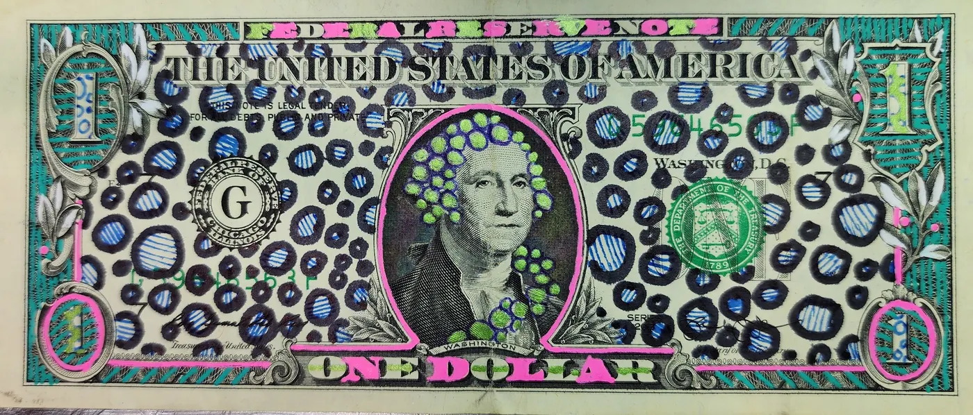 Dollar Bill Art #300
