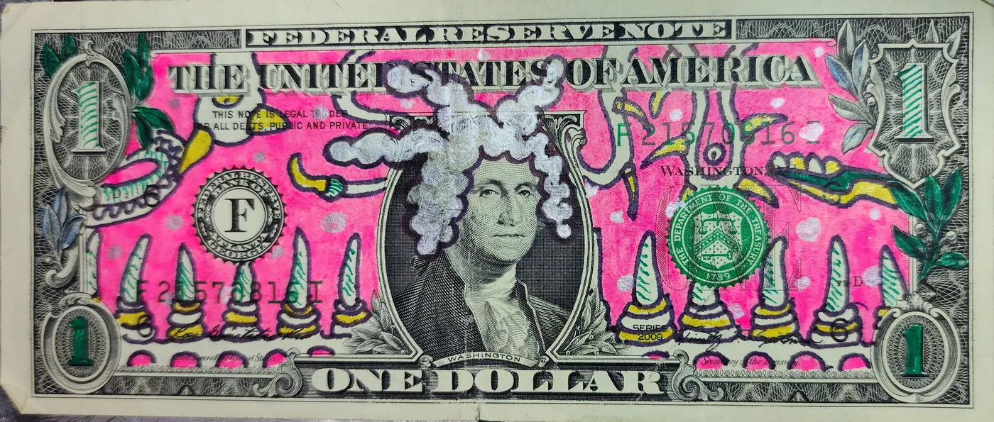Dollar Bill Art #301