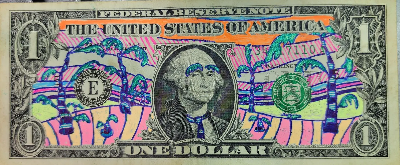 Dollar Bill Art #302