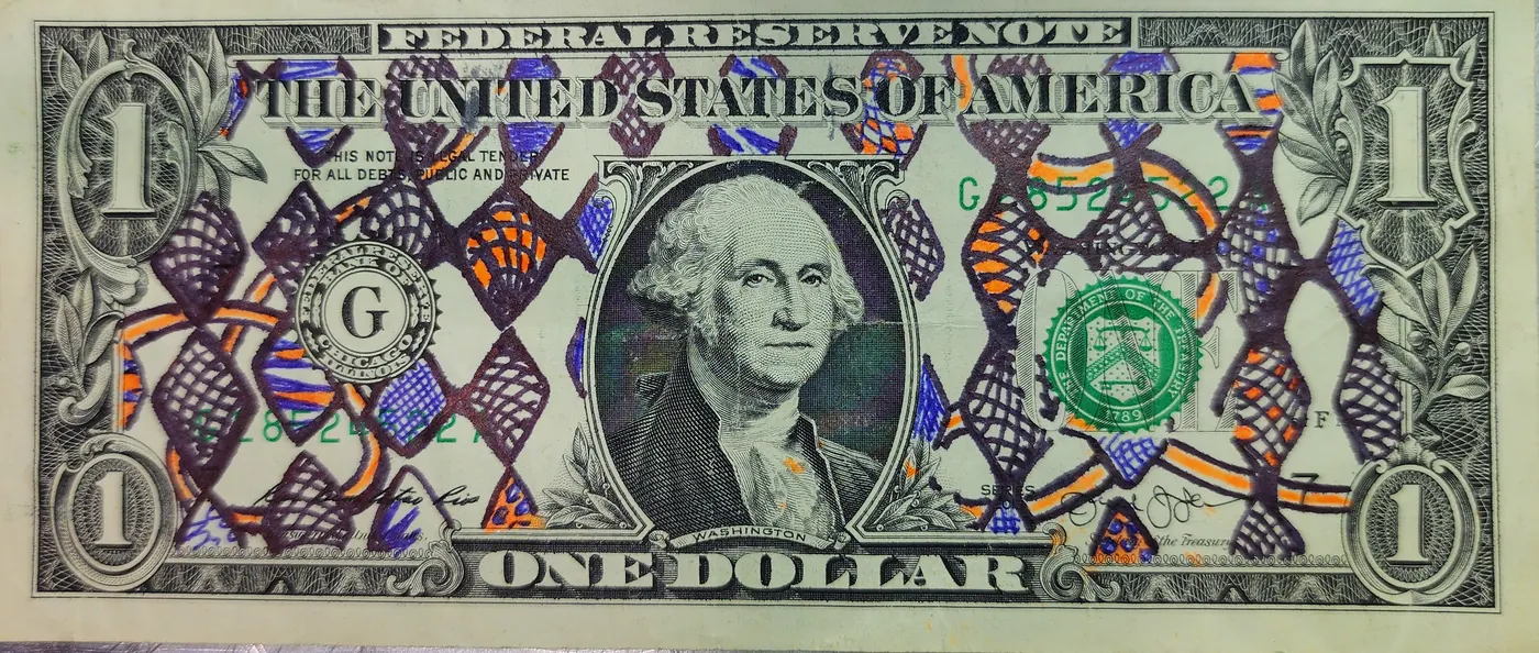 Dollar Bill Art #303