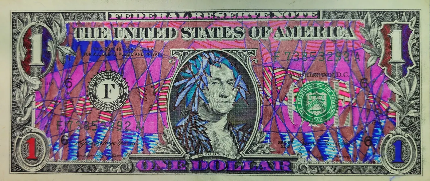 Dollar Bill Art #307