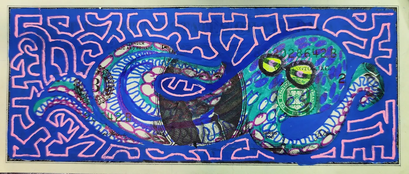 Dollar Bill Art #308