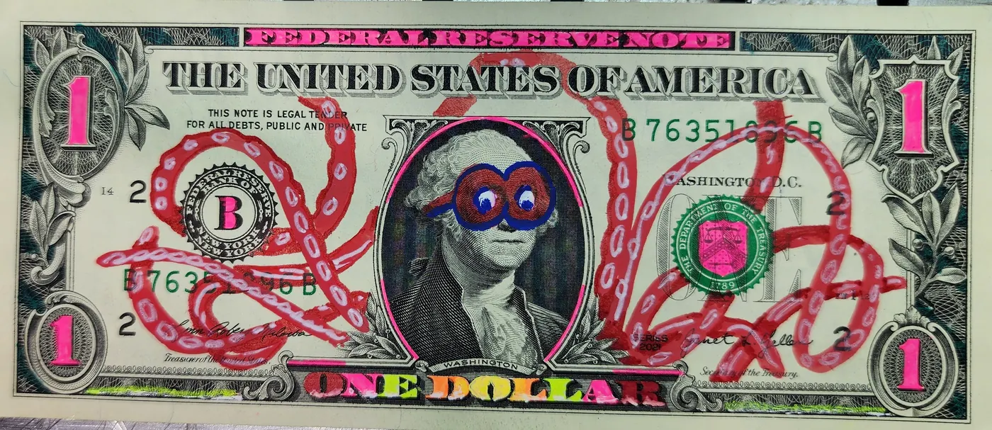 Dollar Bill Art #309