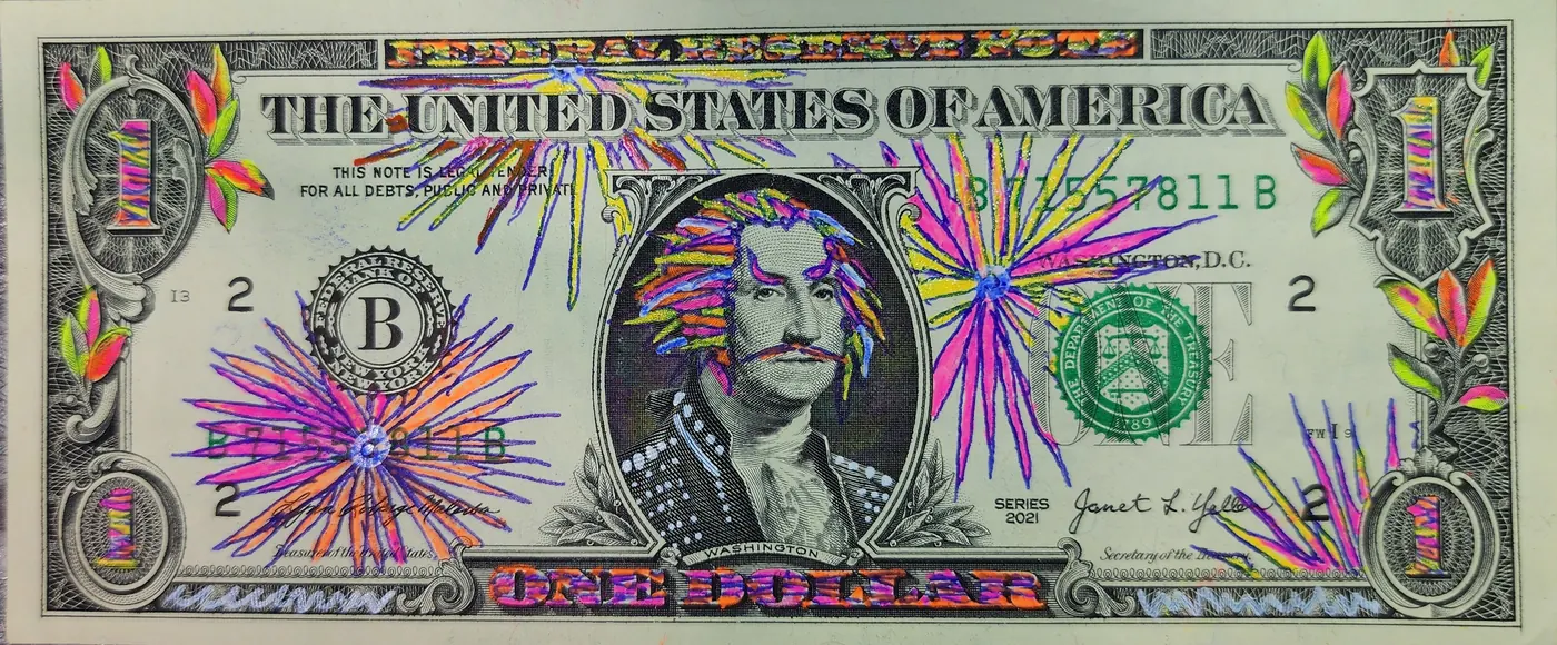 Dollar Bill Art #311