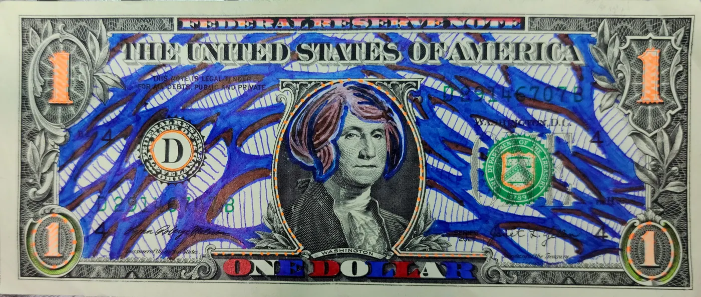 Dollar Bill Art #312