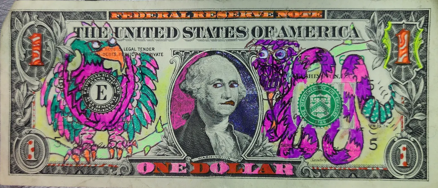 Dollar Bill Art #313