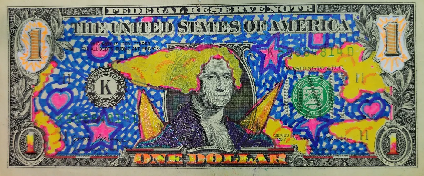 Dollar Bill Art #315