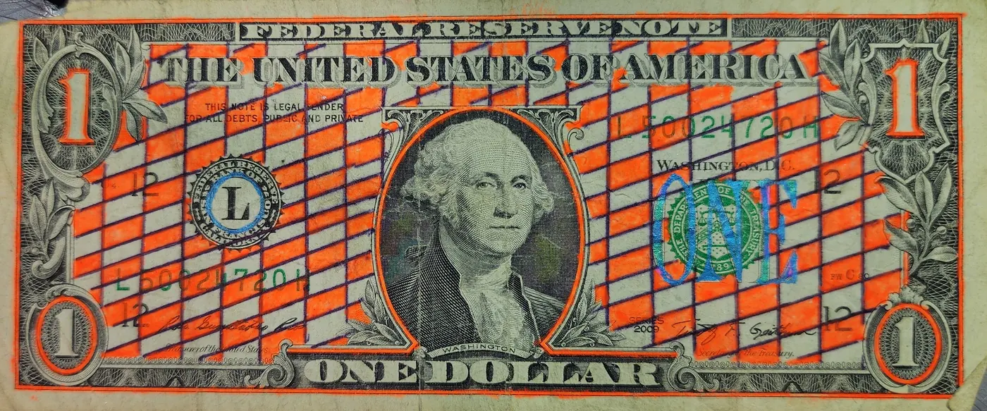 Dollar Bill Art #317